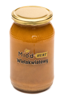 Miód Wielokwiatowy Ciemny (słoik szklany 1,2 kg) - Karton 12 sztuk