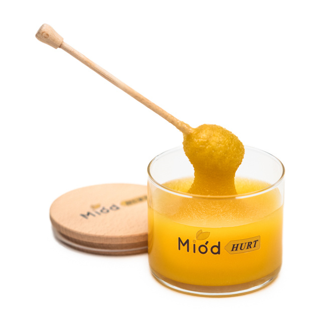 Miód Wielokwiatowy Gęsty (słoik szklany 1,2 kg) - Karton 12 sztuk