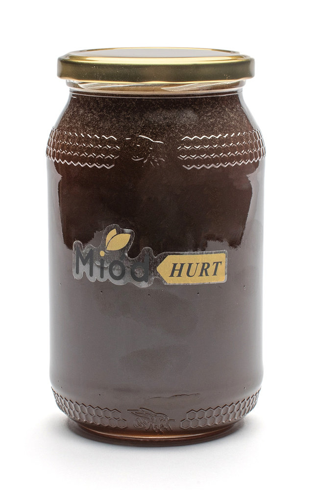 Miód Spadziowy (słoik szklany 1,2 kg) - Karton 12 sztuk