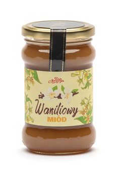 Miód Waniliowy (słoik szklany 400 g) - Karton 40 sztuk