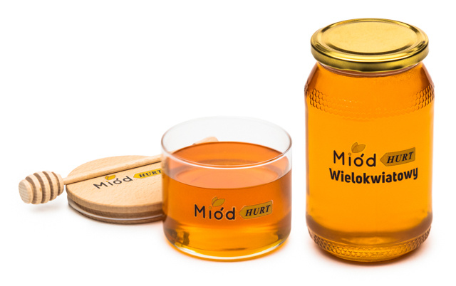 Miód Wielokwiatowy Płynny (słoik szklany 1,2 kg) - Karton 12 sztuk