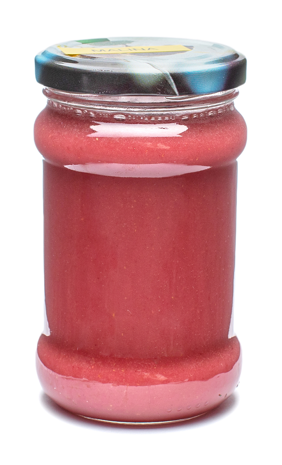 MiodoMix - Miód Wielokwiatowy Kremowany z Maliną (słoik szklany 400 g) - Karton 40 sztuk