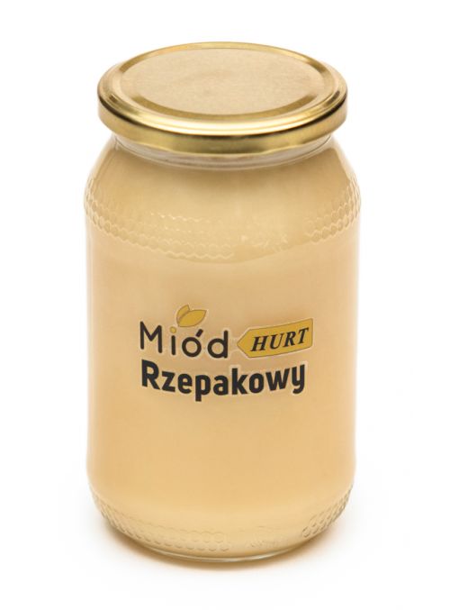 Miód Rzepakowy (słoik szklany 1,2 kg) - Karton 12 sztuk